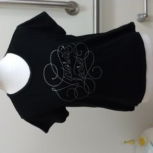 Victoria's Secret black fitted tee - Silver Victoria's Secret - Medium